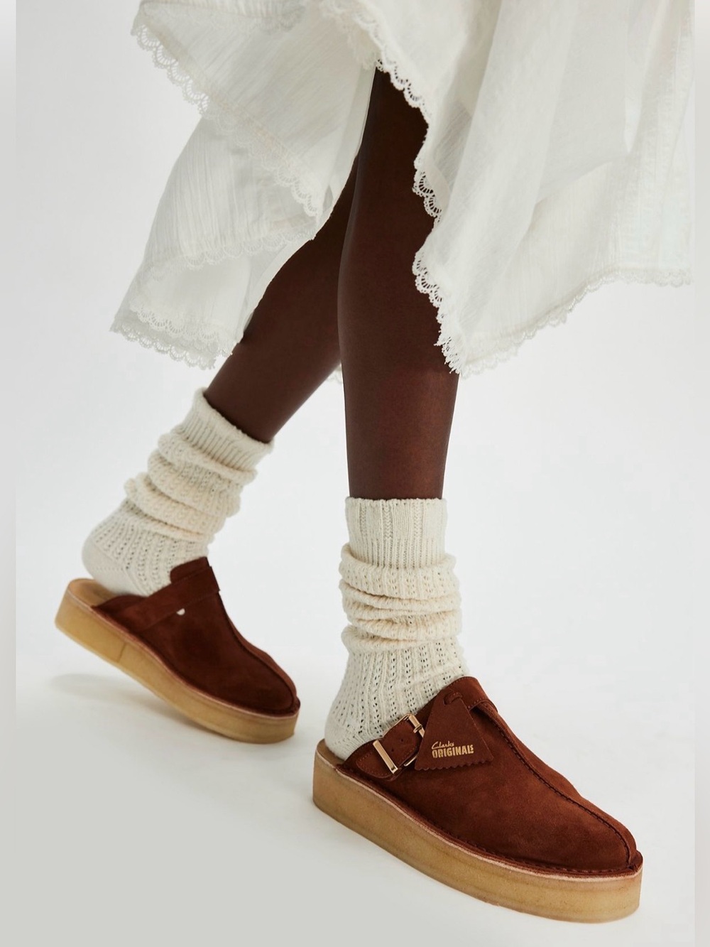 Clarks Originals Trek Wedge Mules